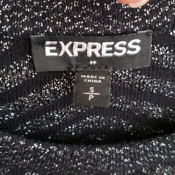 Express Black and Silver Bodycon Dress - Picture 4 of 4